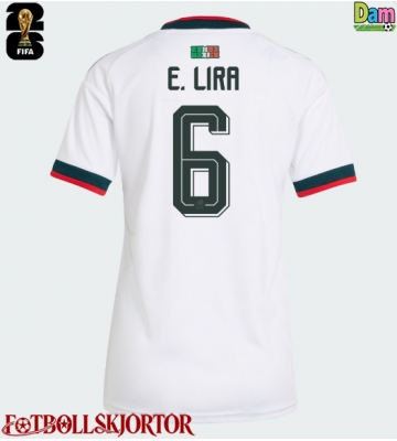 Mexiko Erik Lira #6 Bortatröja Dam VM 2026 Kortärmad
